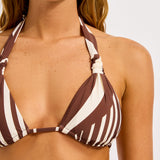 Seafolly Coastline Multi Fit Longline Tri Bikini Top - Cocoa - Simply Beach UK