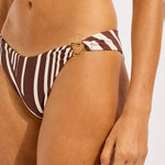 Seafolly Coastline High Cut Bikini Pant - Cocoa - Simply Beach UK