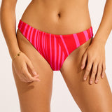 Coastline Reversible Hipster Bikini Pant - Flame - Simply Beach UK