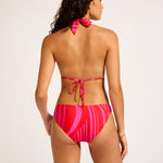 Coastline Multi Fit Longline Tri Bikini Top - Flame - Simply Beach UK