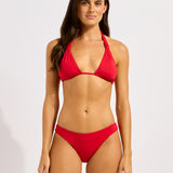 Collective Multi Fit Longline Tri Bikini Top - Cosmo Red - Simply Beach UK