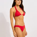 Collective Multi Fit Longline Tri Bikini Top - Cosmo Red - Simply Beach UK