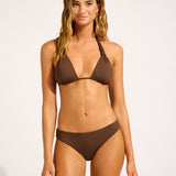 Collective Hipster Bikini Pant - Dark Chocolate - Simply Beach UK