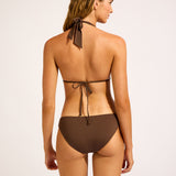 Collective Hipster Bikini Pant - Dark Chocolate - Simply Beach UK