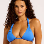 Collective Multi Fit Longline Tri Bikini Top - Sapphire - Simply Beach UK