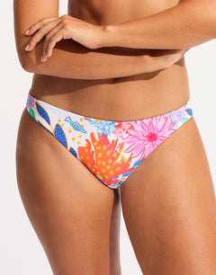 Under the Sea Reversible Hipster Bikini Pant - White - Simply Beach UK