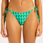 Sorrento Tie Side Rio Bikini Pant - Vivid Green - Simply Beach UK