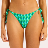 Sorrento Tie Side Rio Bikini Pant - Vivid Green - Simply Beach UK