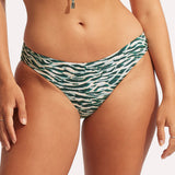 Wild at Heart High Cut Rio Bikini Pant - Evergreen - Simply Beach UK