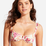 Silk Road Underwire Bra Bikini Top - Pink - Simply Beach UK