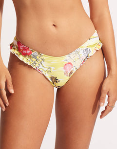 Coast to Coast High Cut Rio Bikini Pant - Wild Lime - Simply Beach UK