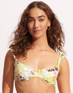 Coast to Coast Underwire Bra Bikini Top - Wild Lime - Simply Beach UK