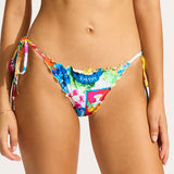 Ciao Bella Brazilian Tie Side Bikini Pant - White - Simply Beach UK