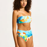 Aquarius Bandeau Bikini Top - Turquoise - Simply Beach UK