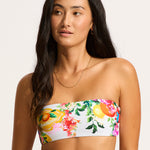 Ciao Bella Bandeau Bikini Top - White - Simply Beach UK