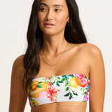 Ciao Bella Bandeau Bikini Top - White - Simply Beach UK