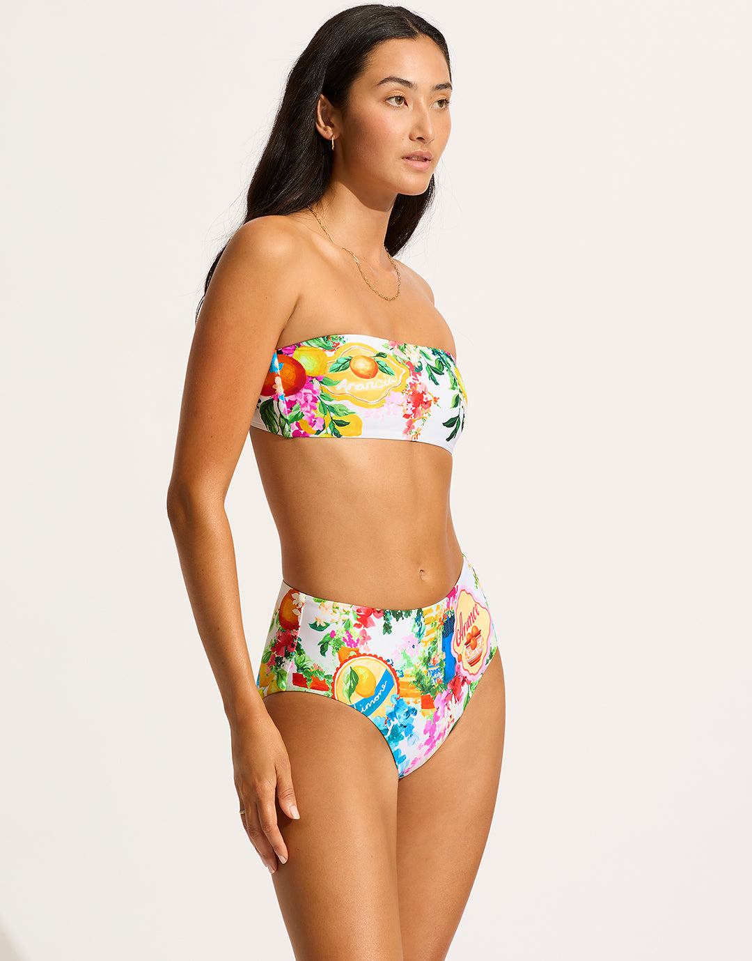 Ciao Bella Bandeau Bikini Top - White - Simply Beach UK