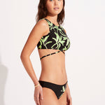 Palm Paradise Hipster Bikini Pant - Black - Simply Beach UK