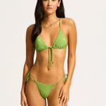 Oasis Tie Side Rio Bikini Pant - Sage - Simply Beach UK