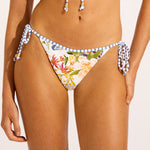 Riviera Coast Reversible Tie Side Rio Bikini Pant - White - Simply Beach UK