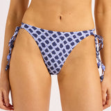 Seafolly Marseille Loop Tie Side Rio Bikini Pant - Blue Indigo - Simply Beach UK