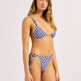 Seafolly Marseille Slide Tri Bikini Top - Blue Indigo - Simply Beach UK
