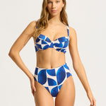 Sunray High Waist Bikini Pant - Ultramarine - Simply Beach UK
