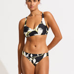 Birds of Paradise DD Sweetheart Halter Bikini Top - Black - Simply Beach UK