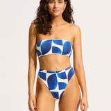 Sunray High Rise Bikini Pant - Ultramarine - Simply Beach UK