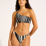 Coastline High Cut Bikini Pant - Black - Simply Beach UK