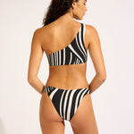 Coastline High Cut Bikini Pant - Black - Simply Beach UK