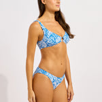 C Shells Reversible Hipster Bikini Pant - Sapphire - Simply Beach UK