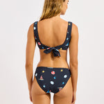 Beach Club Square Neck Tank Bra Bikini Top - True Navy - Simply Beach UK