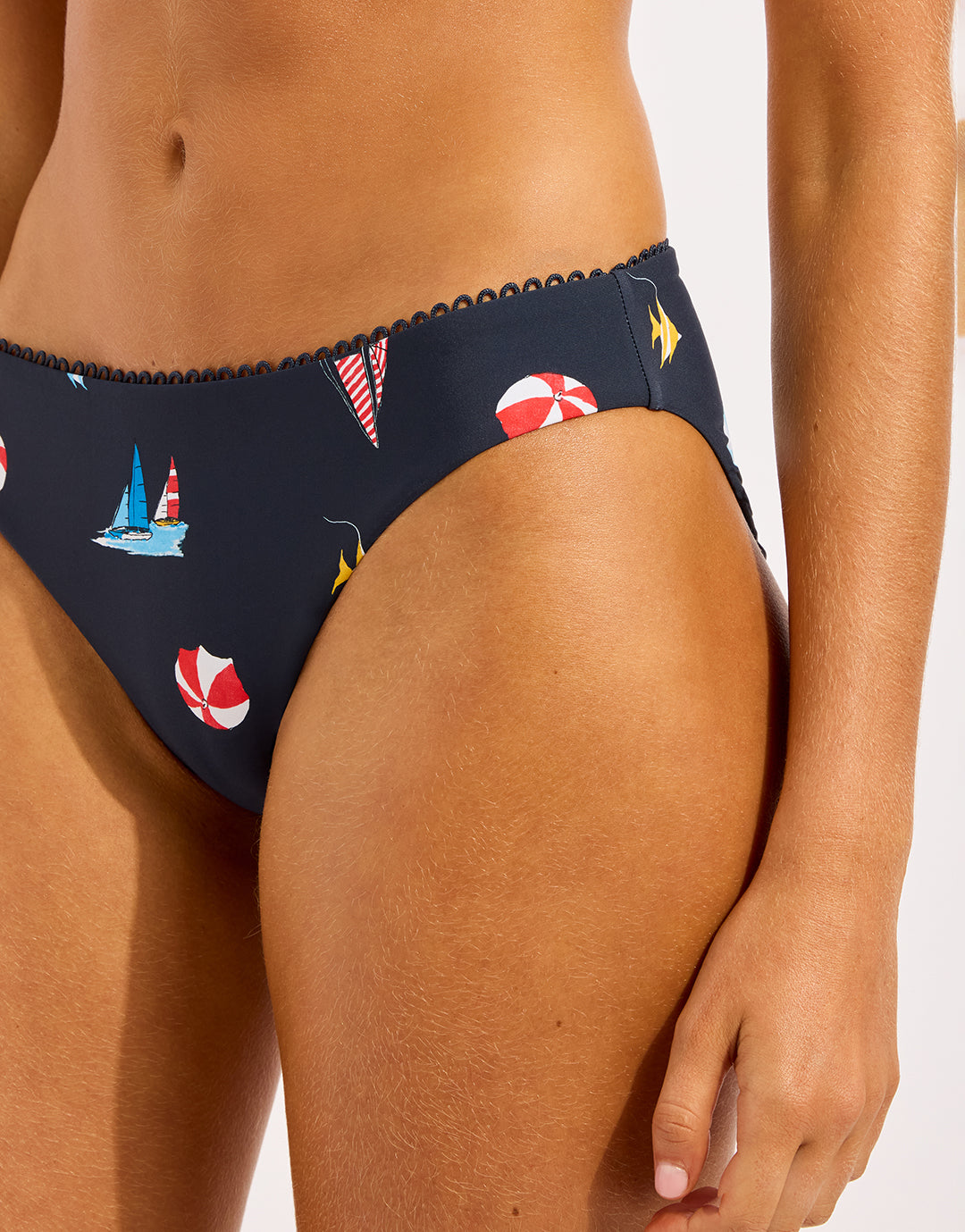 Beach Club Hipster Bikini Pant - True Navy - Simply Beach UK