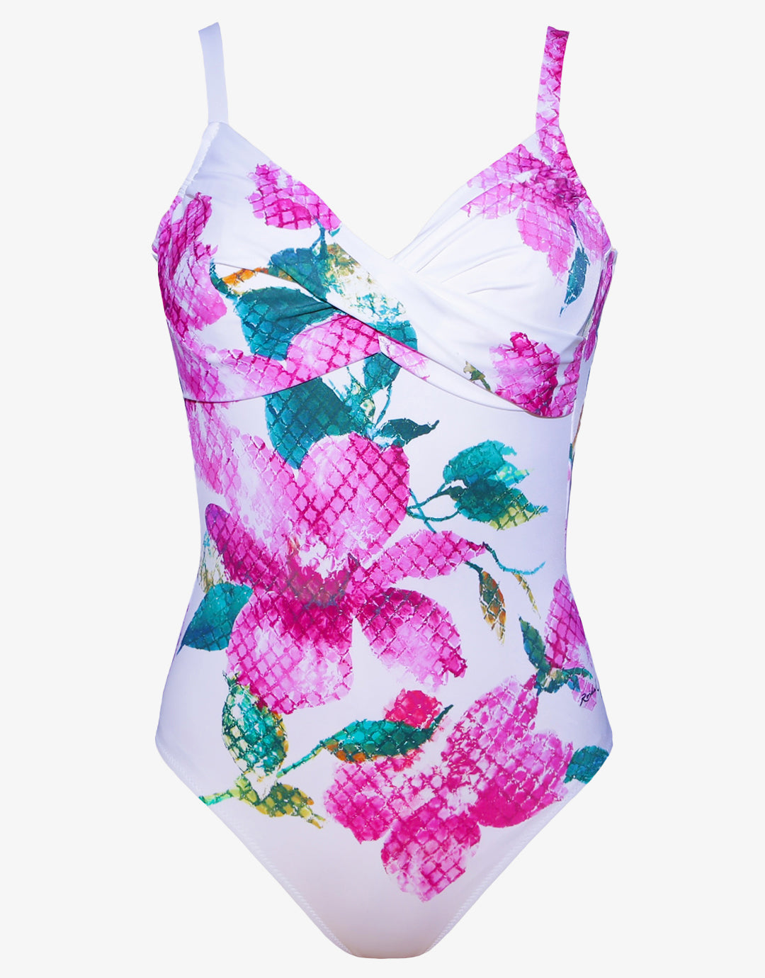 Valeria Underwired Crossover Swimsuit - Floral - Simply Beach UK