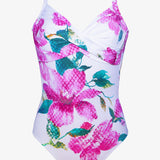 Valeria Underwired Crossover Swimsuit - Floral - Simply Beach UK