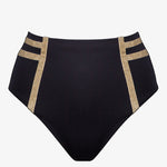 Construction High Waist Bikini Pant - Black - Simply Beach UK