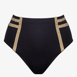 Construction High Waist Bikini Pant - Black - Simply Beach UK