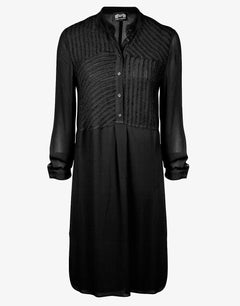 Buttoned Tunic - Black - Simply Beach UK