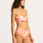 La Mer Twist Bandeau Bikini Top - White - Simply Beach UK