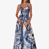 Cachemire Sarong - Blue and White - Simply Beach UK