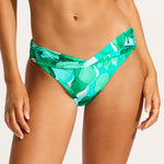 Secret Garden Twist Band Hipster Bikini Pant - Jade - Simply Beach UK