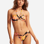 Palm Springs Twist Band Hipster Bikini Pant - Black - Simply Beach UK