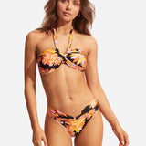 Palm Springs Twist Band Hipster Bikini Pant - Black - Simply Beach UK