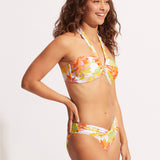 Palm Springs Halter Bandeau Bikini Top - Limelight - Simply Beach UK