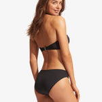 Collective Twist Band Hipster Bikini Pant - Black - Simply Beach UK
