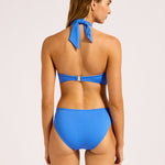 Collective Twist Band Mini Hipster Bikini Pant - Sapphire - Simply Beach UK