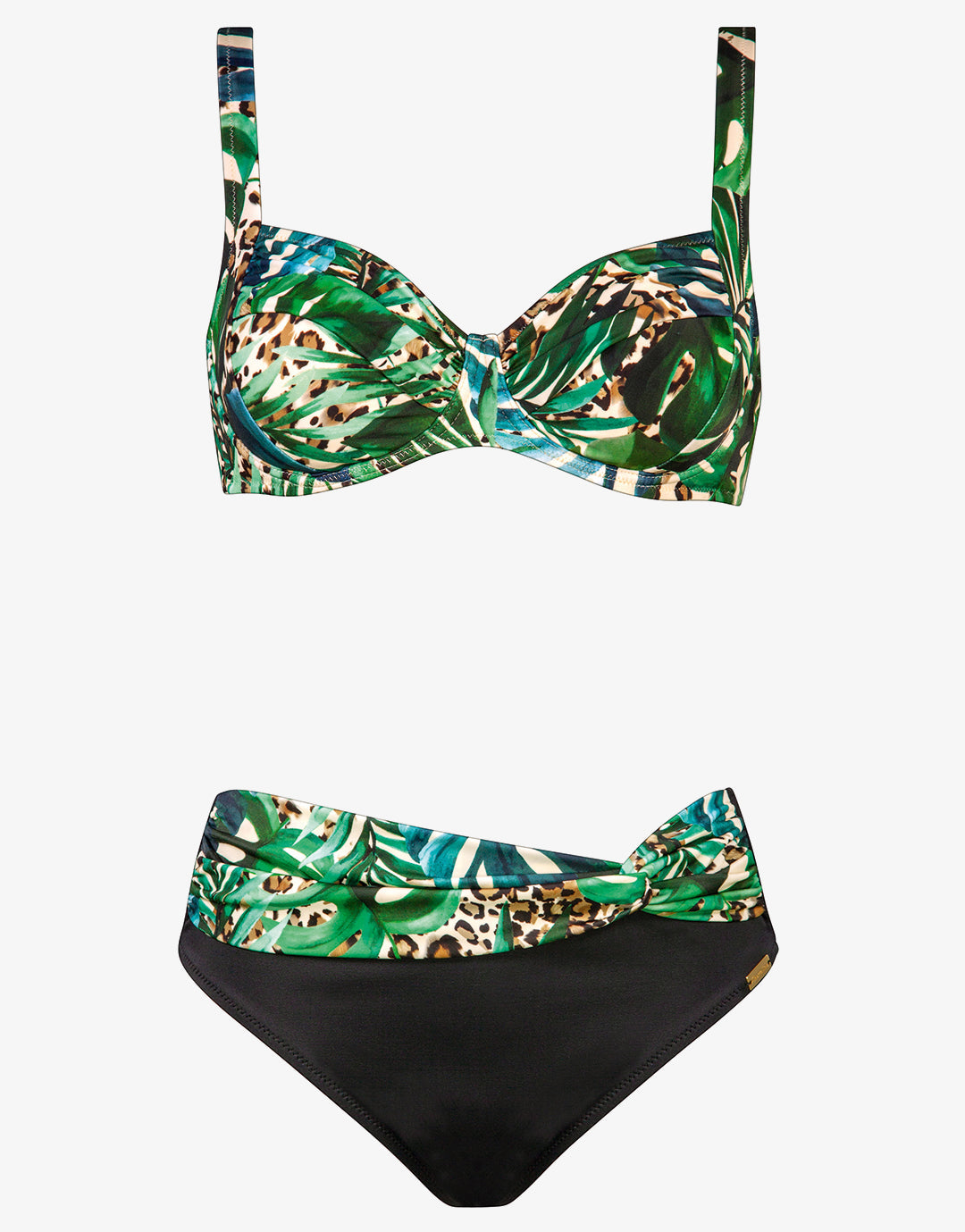 Green Tiger Underwired Bikini Set - Simply Beach UK