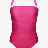 Ceylan Bandeau Swimsuit - Pink - Simply Beach UK