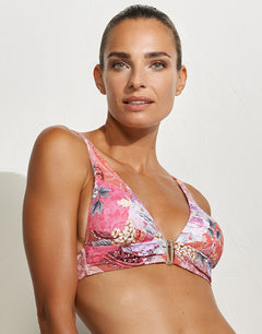 Euphoria Bikini Top - Rose Infusion - Simply Beach UK